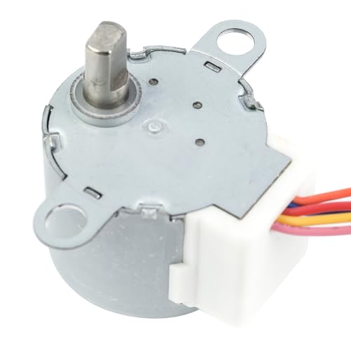 FONGKNOX 24BYJ48 Untersetzungs-Schrittmotor, 12 V, Mikro-Untersetzungsgetriebe, Schrittmotor, 4-phasig, 5-adrig, Klimaanlage, Auflegemotor, Schwenkflügel, Schwenkwindmotor, Kehrwindmotor
