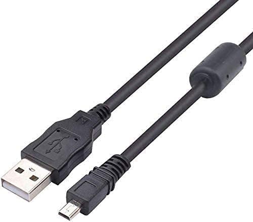 Adhiper -UC-E6 Câble de données USB pour appareil photo de rechange compatible avec appareil photo numérique Nikon DSLR D750 D5300 D3200 Coolpix L340 L32...