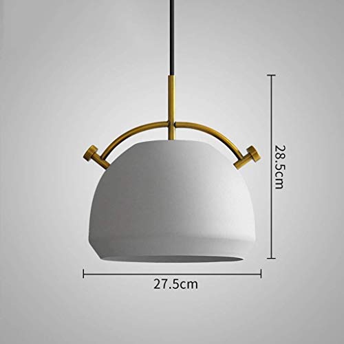 Lustre industriel blanc style rétro américain pour chambre et studio