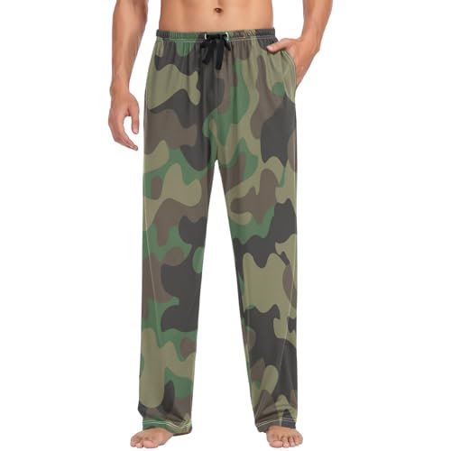 visesunny Men's Pajama Pants 100% Cotton Lounge Soft Warm Sleepwear Pants PJ Bottoms Drawstring and Pockets