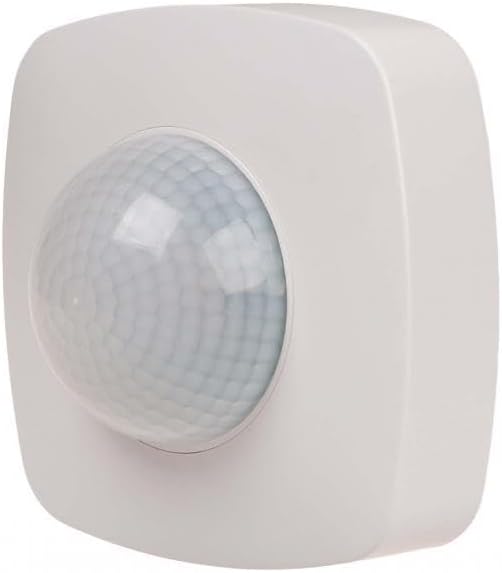 DR-09-IP65/FIF Airtight Motion Detector Ceiling Motion Sensor with Presence Sensor Function, White, 10 A, Surface-Mounted, IP65 Airtight
