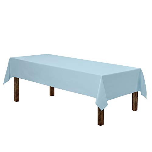 Gee Di Moda Rectangle Tablecloth - 60 X 102 Inch | Baby Blue Rectangular Table Cloth For 6 Foot Table In Washable Polyester | Great For Buffet Table, Parties, Holiday Dinner, Wedding & Baby Shower #TOP17