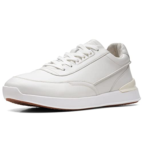 Clarks Zapatillas Casuales Racelite Lace para Hombre, White, 46 EU