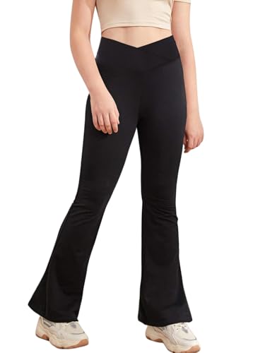 Pantalon fille noir vêtement coton Haloumoning 52 taille 140