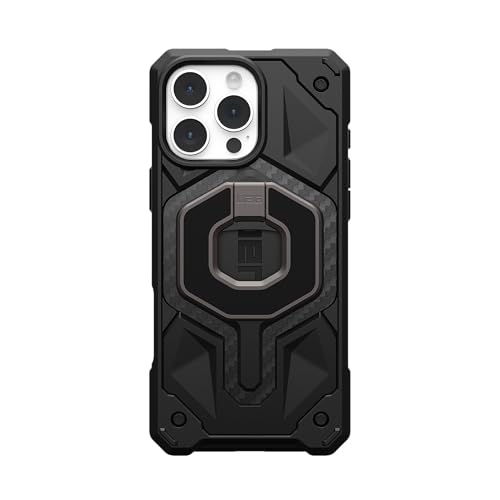 Image of Urban Armor Gear UAG Monarch Magnetic Phone Ring Stand Compatible with Magnetic 2 Magnet, Removable Metal Finger Ring Grip & 360 Rotation Adjustable Kickstand for iPhone 17 /16, Galaxy S26 /S25 /S24