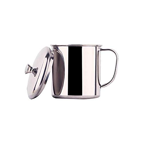 Tasse à café 450ml incassable en acier inoxydable contre les brûlures des mains