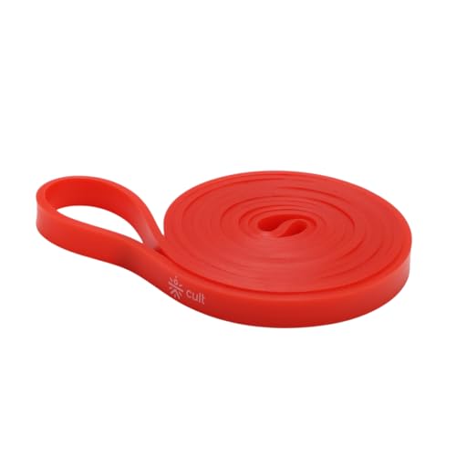 Image of Cult Red Resistance Band (7-15 kg) Stretching, Pull-Ups, Strength Training, Yoga, Pilates & Home Workout Band for Men & Women
