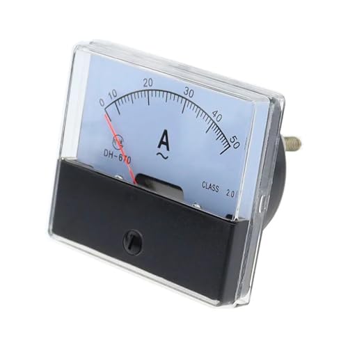 Amperímetro analógico DH670 para panel con puntero mecánico de CA 3A 2