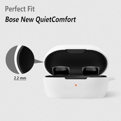 Image of WELFO Soft Silicone Case Cover for Bosee New QuietComfort (2024) (White)