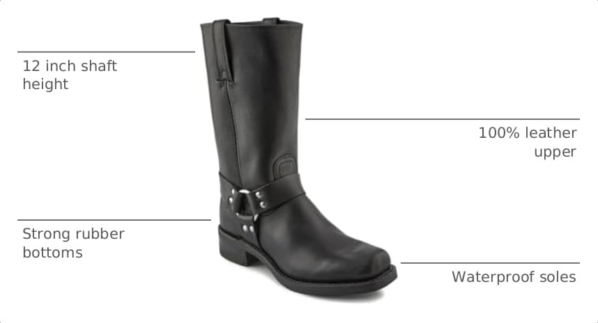 Image of Frye Harness 12R Boots for Men
