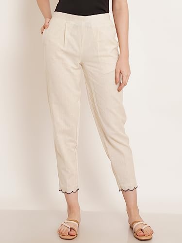 Image of Pure Cotton Embroidered Women Kurta and Pant Set