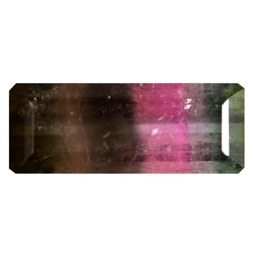 Tourmaline pastèque véritable de 1.90 ct | Gemme naturelle rare à coupe octogonale