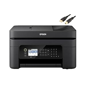 Epson_Printer WF28 Series Printer, All-in-One Color Inkjet Printer, Print Copy Scan Fax, Wireless, Mobile Printing, Auto…