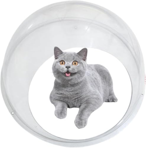 宇宙船 猫 ハンモック猫 キャットタワー アクリル製 クリアボウル 遊び場 猫タワー 360°視野 猫ベッド 通気 お手入れ簡単 猫用家具 見晴台 透明宇宙船のみ タワー部品 30/35/40cm (穴1つ,35cm)