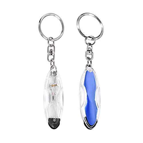Image of Static Dissipative Keychain - [ Static-Free ] Electrostatic Discharge Resin Conductive Antistatic Key Ring, Blue
