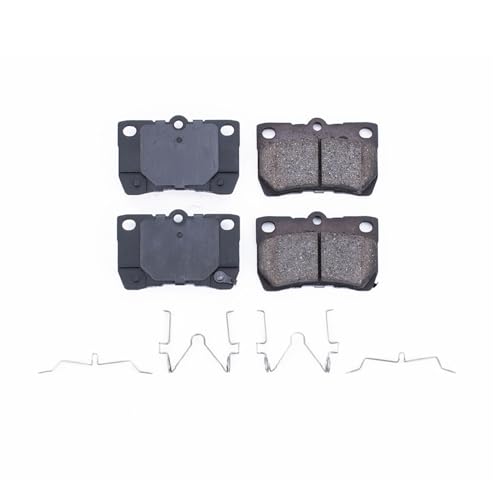 Image of PowerStop Rear Brake Pads for Lexus GS300 2006 |GS350 2007-11 |GS430 2006-07 |GS450h 2007-11 |GS460 2008-11 |Lexus IS250 2006-13 - Z17 Ceramic Brake Pads with Installation Hardware, 17-1113