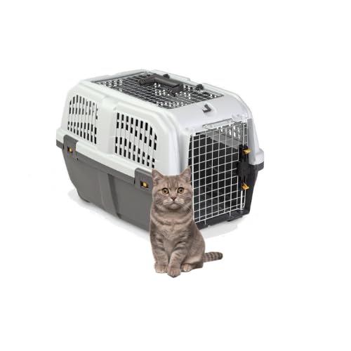 Trasportino Kerbl Expedion Eco Per Gatti - Metallico, Per Piccoli Animali Fino A 6kg, Nero