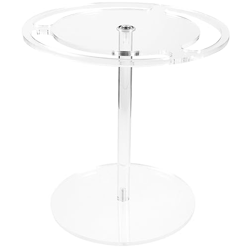 PRETYZOOM Sleek Sunglass Stand Eyewear Organizer Rack Acrylic Display 360 Rotation