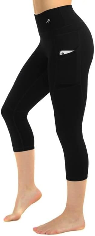 CompressionZ High Waisted Capri Compression Leggings for Women Tummy Control - Workout, Gym, Pilates, Travel, Yoga Pants - Image 2
