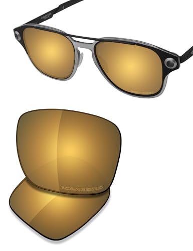 Image of SAUCER Premium Replacement Lenses & Nosepads for Oakley Coldfuse OO6042 | UV400 Protection, Anti-Scratch, Precise Fit & Enhanced Clarity Sunglasses High Defense - Bronze Gold Polarized