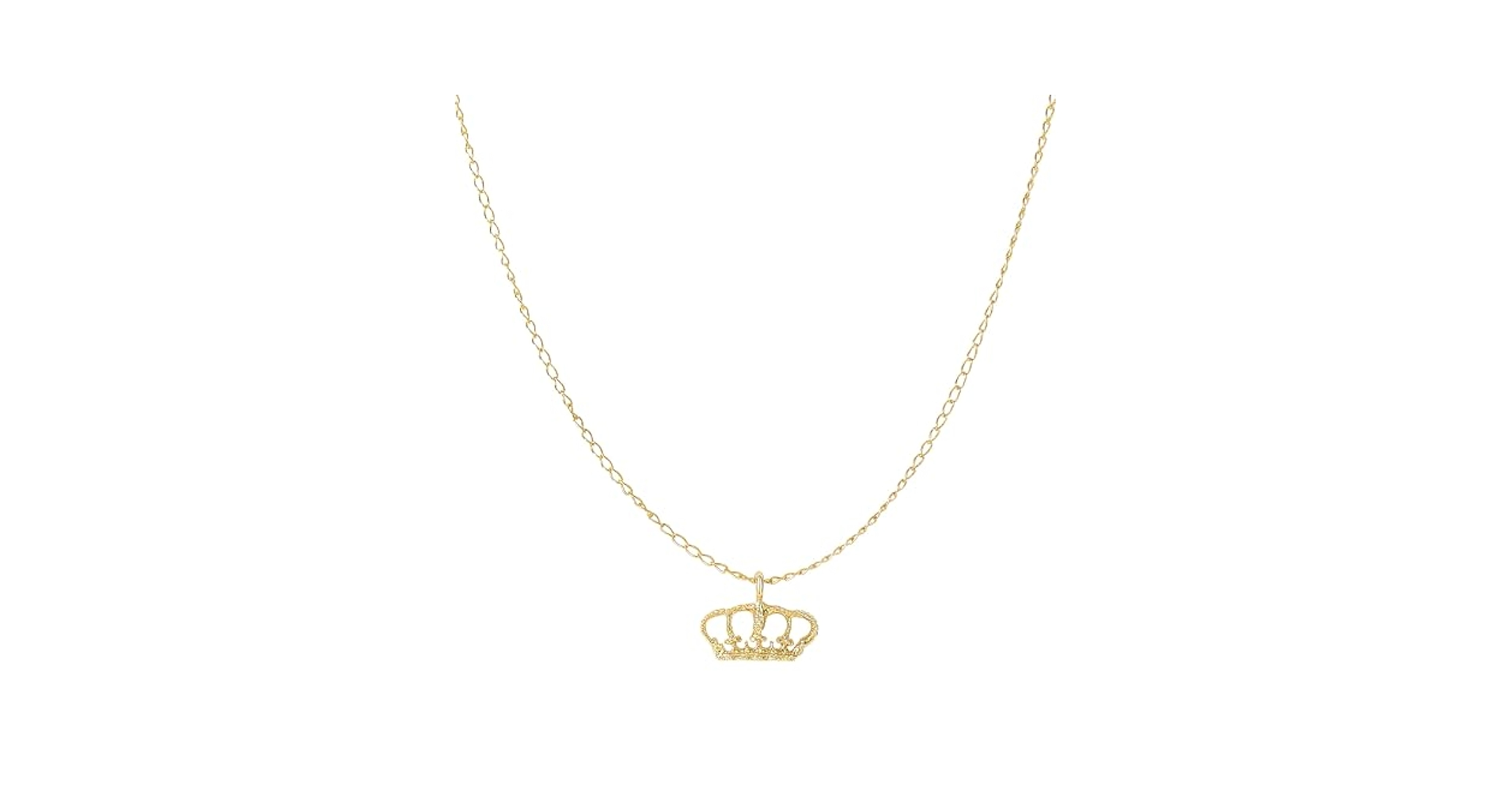 ※特別値下げ！CROWN NECKLACE GOLD Amazon.com: Stfery Women Engagement Necklace Gold 24Kt
