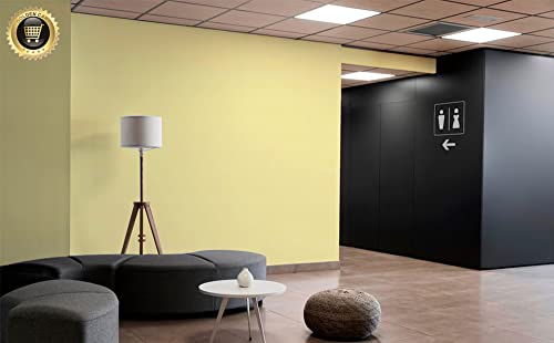 Image of Linen Wallpaper for Walls Sticker Roll (4 Pcs) I 3D Foam Wallpaper for Full Wall, Wood Furniture I Fabric Textured, Waterproof, Large (Light Yellow; 4 Pieces of 3 Meter X 0.7 Meter Each)
