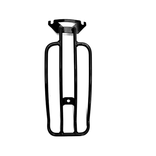 Porte-bagages de selle solo finition noir brillant et chromé premium