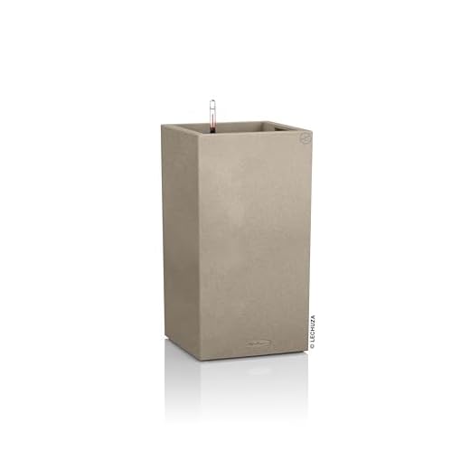 Herefun Kräutertopf, 10 Stück Blumentöpfe, Kräutertopf Küche mit Bewässerungssystem, Atmungsaktiver Blumentopf, Selbstwässernder Blumentopf für Kräuter zum Anpflanzen Innen, Küche und Außenbereich 3 Lechuza CANTO Stone 30 high, Sandbeige, Hochwertiger Kunststoff, Inkl. Bewässerungssystem, Herausnehmbarer Pflanzeinsatz, Für Innen- und Außenbereich, 13601, 30x30x56 cm