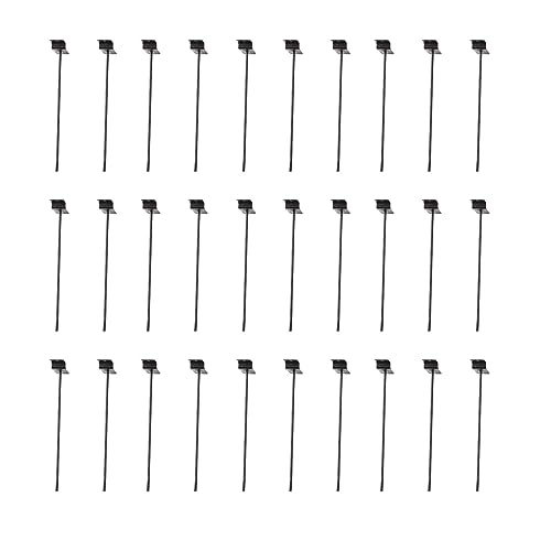 Panel Hooks 30PCS Black Wall Mounted Display Hanger Accessories Heavy Duty Wall Hanging Display Hooks Metal Hanger Hook for Gridwall Garage Shop Retail