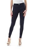jean guess femme avec strass  Guess Pantalon Bleu décontracté pour Femme Coupe Skinny W1GAJ2W77RE-G720 27