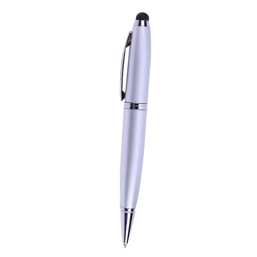 3in1 USB 2.0 Flash U Disk Screen Stylus Pen Writing Ballpoint Pen 16G Silver-image-45