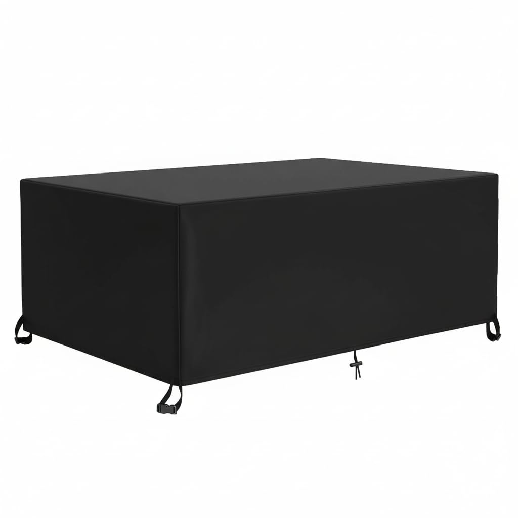 Salon de jardin protégé de l'humidité avec la bâche imperméable 400x345x84cm