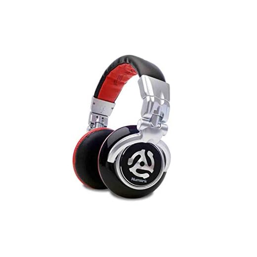 Numark Red Wave | Professional Over-Ear DJ Headphones with Rotating Earcup