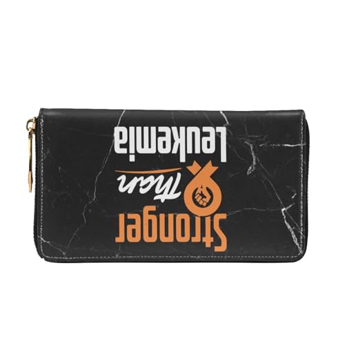 Leukemia Awareness Stronger Than Leukemia Wallet Card Bag3