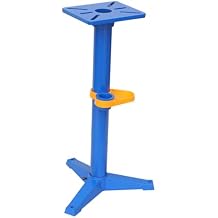 Soontools Bench Grinder Stand Vise Floor Pedestal with Grinding Wheel Storage Compartment & Heavy-Duty Cast Iron Base