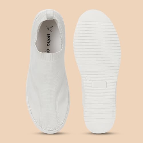 Image of YOHO Men's Freestep Spacious And Casual Slip On Shoes | Comfortable For Long Hours Of Walking | Outperforms Memory Foam | Arch Support Insole