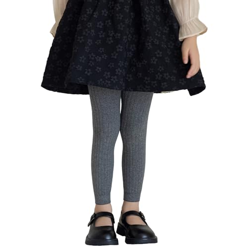 Meeshine 4 Packs Baby Toddler Girl Leegings Tights Kid's Footless Knit Cotton Basic Stocking Pants 1-123