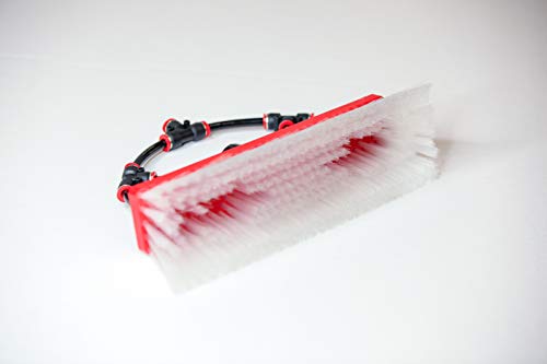 Tucker Dual Trim Nylon Standard Size, Water Fed Nylon Brush With 4 Pencil Jets, For Window And Solar Panel Cleaning, By Rhg Products #TOP2