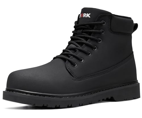LARNMERN Soft Toe Work Boots Men Waterproof Non...