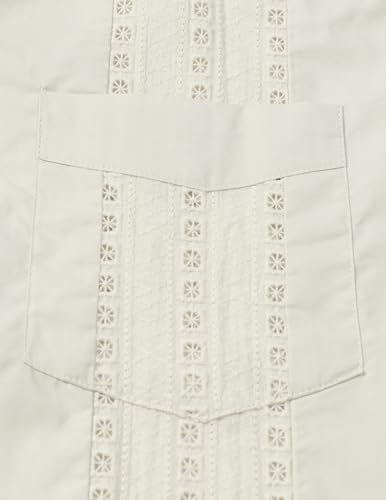 JOGAL Mens Guayabera Shirts Cuban Short Sleeve Casual Button Down Beach Shirt4