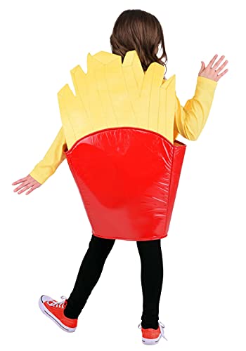 Disfraz infantil de papas fritas con túnica y tirantes miniatura 4