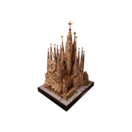 Kit de modèle de cathédrale 3D en papier Sagrada Familia pour experts, décoration de...