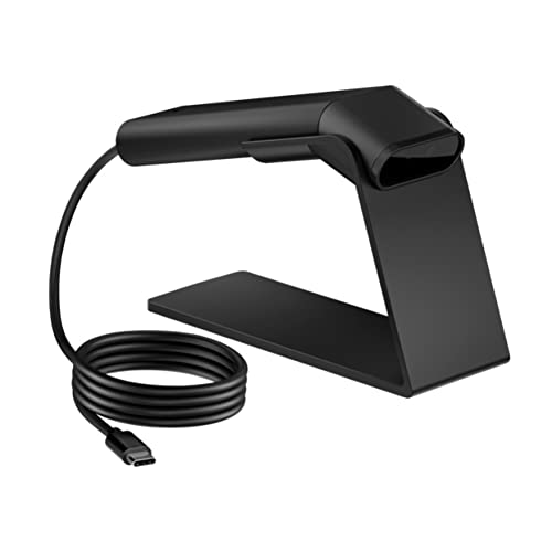 HP Engage 2D G2 Barcode Scanner - Cable Connectivity - 1D, 2D - Imager - USB - Ebony Black - IP42