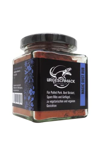 Urgeschmack Eventgrillen Magic Dust Rub 125g im Glas ( Rub zum Marinieren oder als Gewürzmischung, Passend für Pulled Pork, Beef Brisket, Spare Rips oder für vegetarische Gerichte) 1er Pack Cover