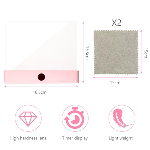 HOTUT Lightwedge Leselampe, tragbare Flaches Buchlicht zum Lesen im Bett bei Nacht, LED Buchlampe, Panel Book Light… – Ansicht 2