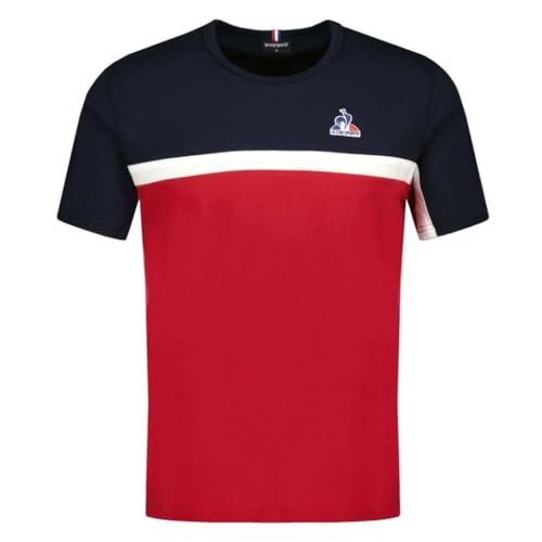 Le Coq Sportif Tri SP Tee SS Men's T-Shirt, Red, M