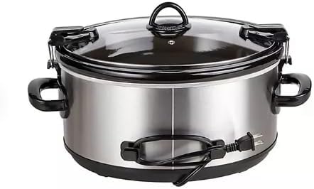 Miniatura 6 de Cook & Carry - Olla de cocción lenta ovalada de acero inoxidable extraíble con sistema de bloqueo y bolsa de viaje, 7 cuartos de galón
