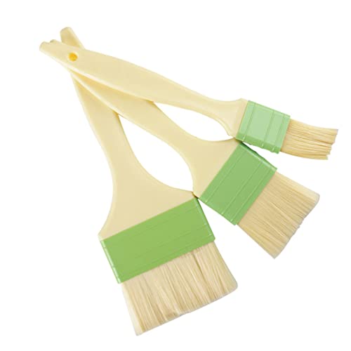 Cabilock Barbecue Accessories 3pcs Bbq Baking Brush Kitchen Oil Brush for Egg Liquid Sauce Easy to Clean Store