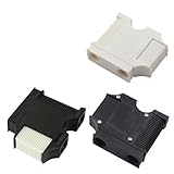 Vibsky Bootskotflügelaufhänger mit Schnellanschluss und Entriegelung, 2 Stück, für einfache Fenderleineneinstellung an Bootsschiene und Klampe, Weiß/Schwarz/Schwarz und Weiß