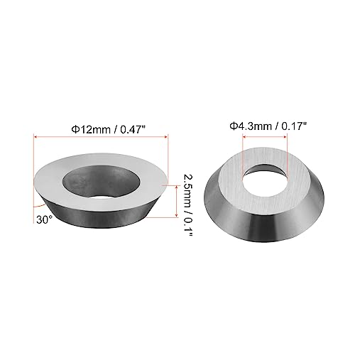 3 pcs corta fresas redondas de carburo de 12 mm miniatura 2